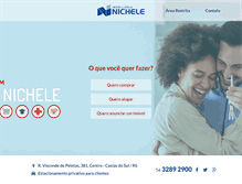 Tablet Screenshot of nicheleimoveis.com.br